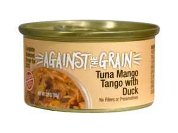24/2.8 oz. Against The Grain Tuna Mango Tango With Duck Dinner For Cats - Health/First Aid